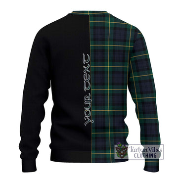 Gordon Old Tartan Ugly Sweater with Family Crest and Half Of Me Style