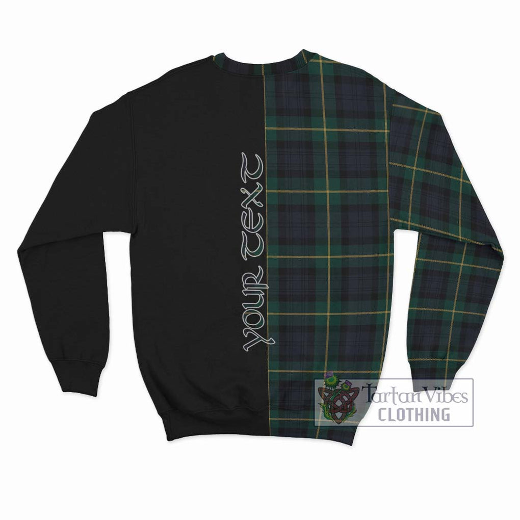 Gordon Old Tartan Sweatshirt with Family Crest and Half Of Me Style - Tartanvibesclothing Shop