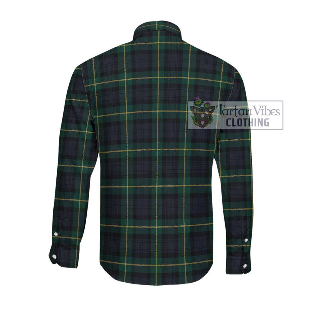 Gordon Old Tartan Long Sleeve Button Shirt with Family Crest DNA In Me Style - Tartanvibesclothing Shop