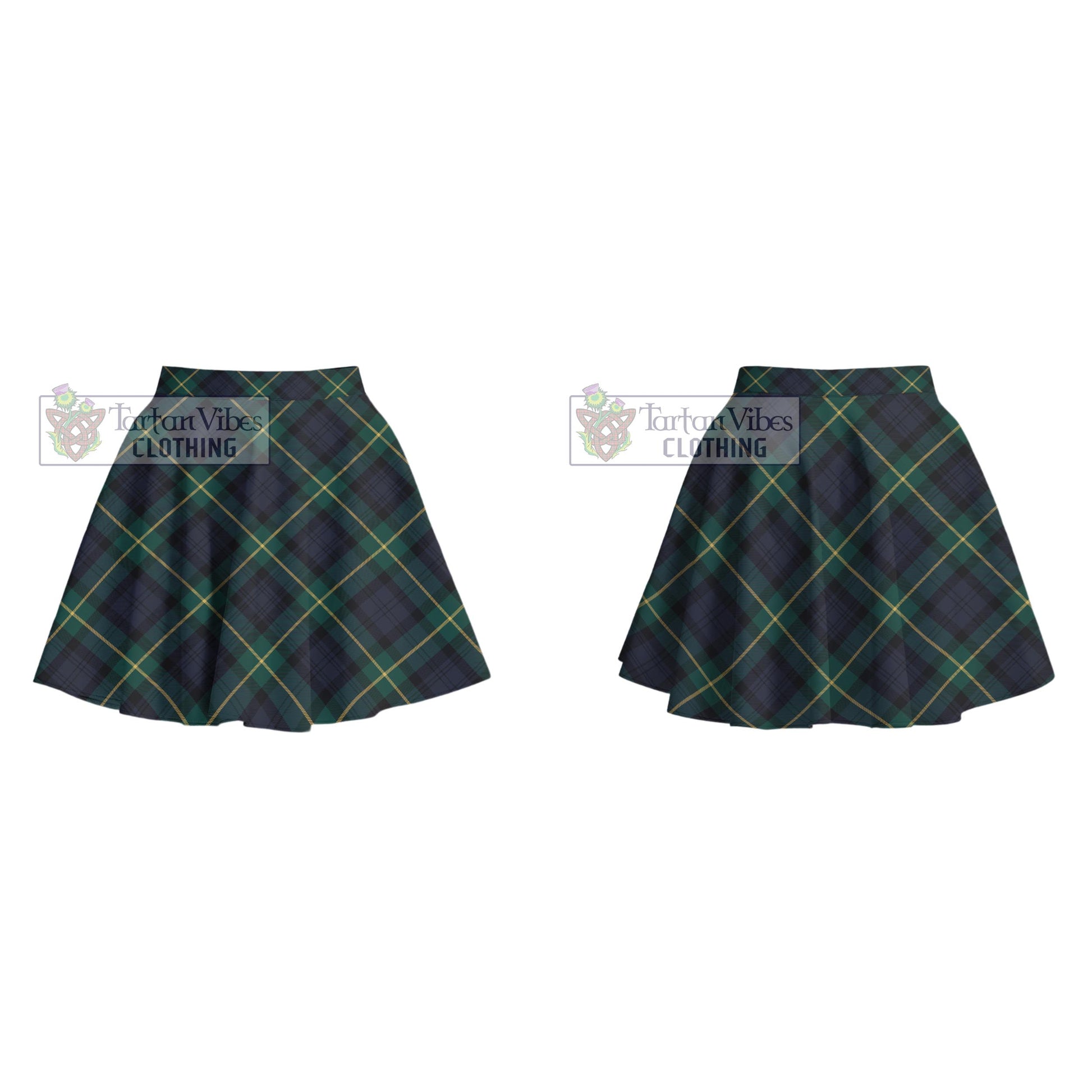 Tartan Vibes Clothing Gordon Old Tartan Women's Plated Mini Skirt