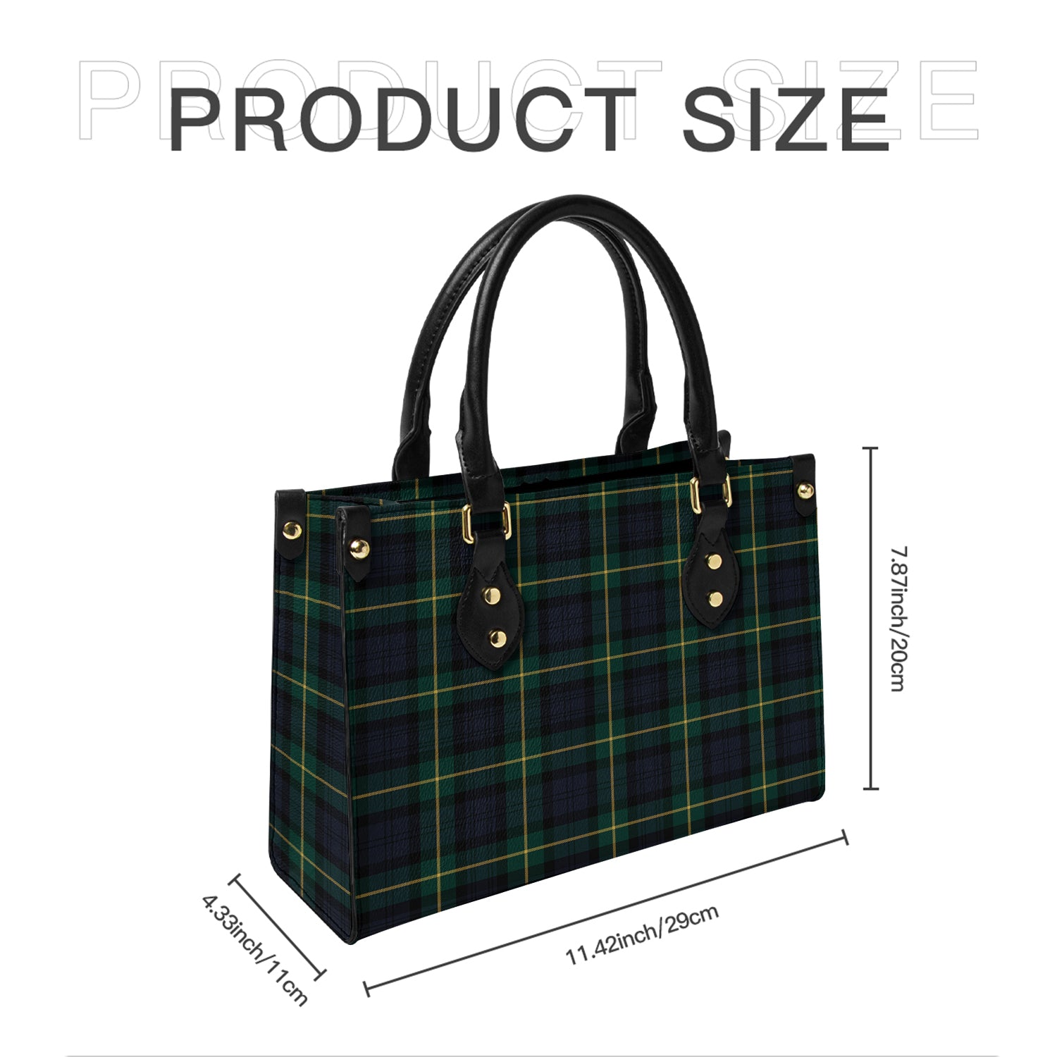 Tartan Vibes Clothing Gordon Old Tartan Leather Bag