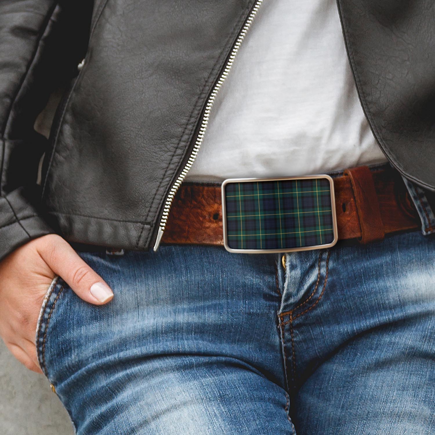 Tartan Vibes Clothing Gordon Old Tartan Belt Buckles