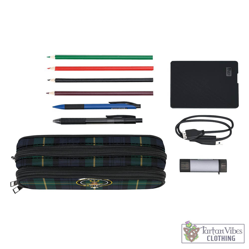 Tartan Vibes Clothing Gordon Old Tartan Pen and Pencil Case with Family Crest