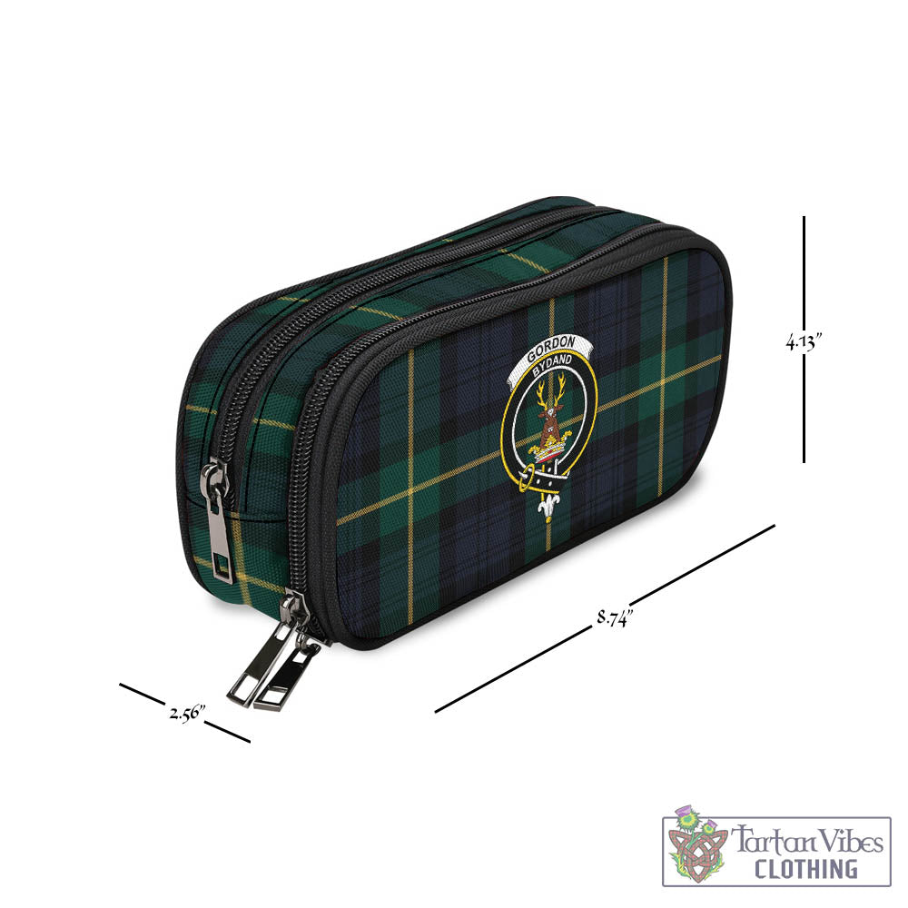 Tartan Vibes Clothing Gordon Old Tartan Pen and Pencil Case with Family Crest