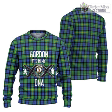 Gordon Old Ancient Tartan Ugly Sweater with Family Crest DNA In Me Style