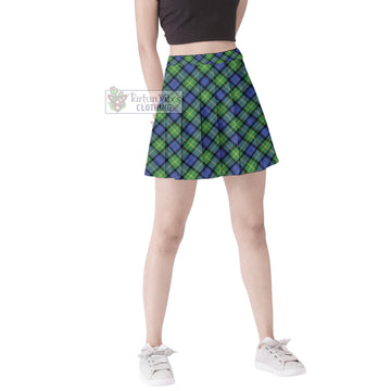 Gordon Old Ancient Tartan Women's Plated Mini Skirt