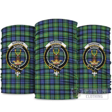 Gordon Old Ancient Tartan Neck Gaiters, Tartan Bandanas, Tartan Head Band with Family Crest