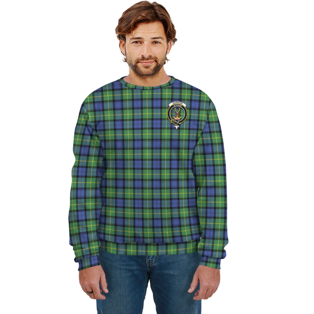 Gordon Old Ancient Tartan Sweatshirt with Family Crest Unisex - Tartan Vibes Clothing