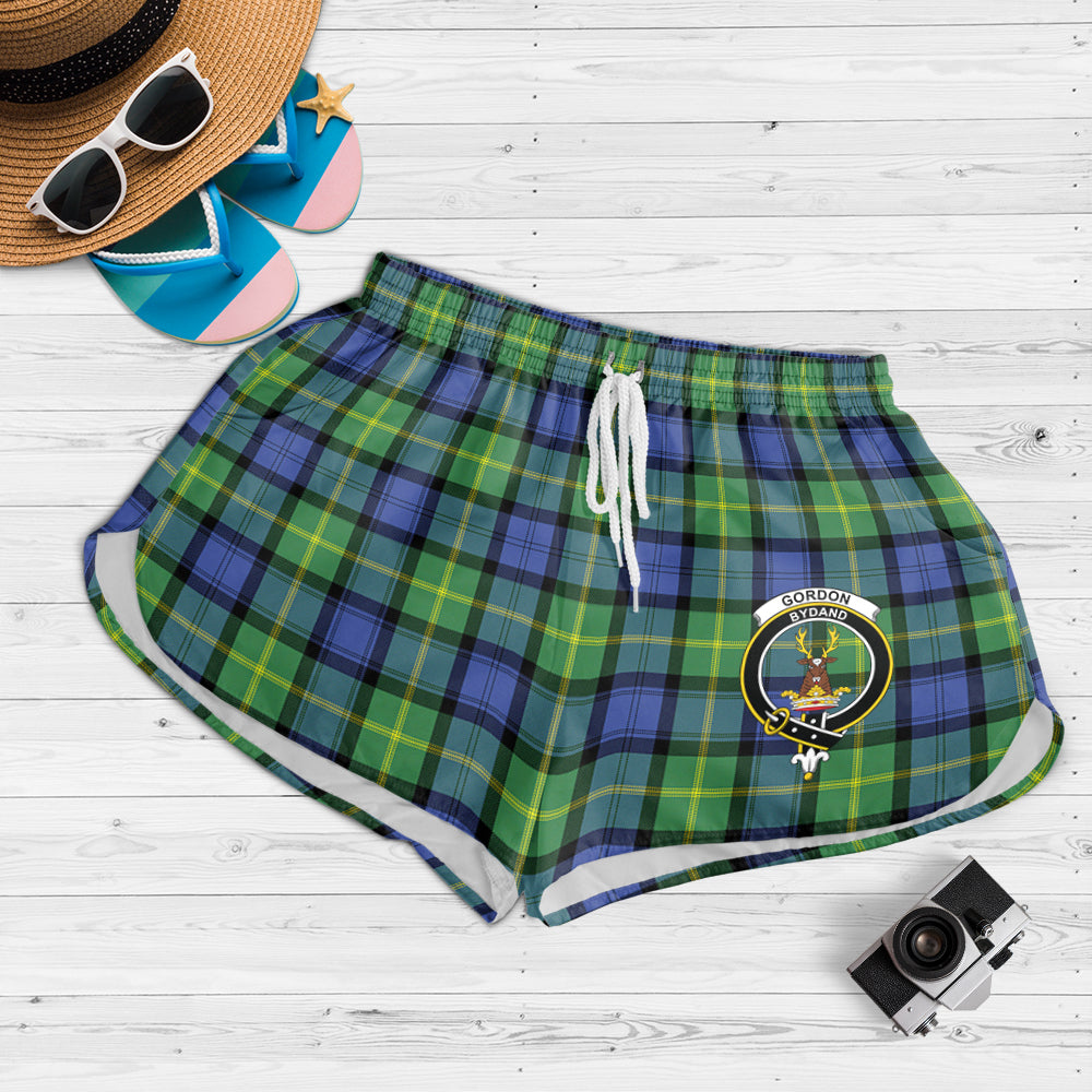 gordon-old-ancient-tartan-womens-shorts-with-family-crest