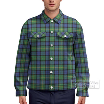 Gordon Old Ancient Tartan Unisex Lapel Cotton Jacket