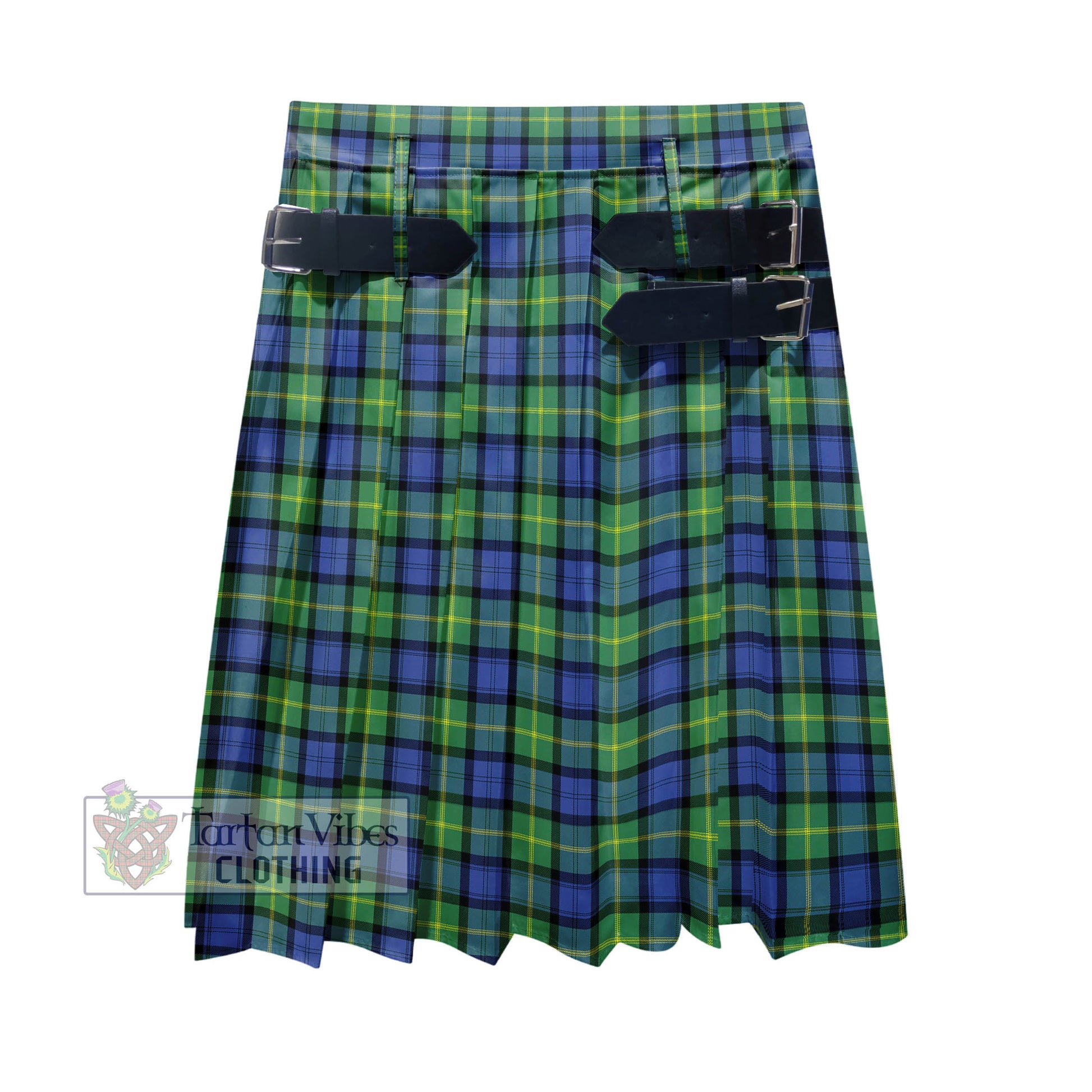 Tartan Vibes Clothing Gordon Old Ancient Tartan Men's Pleated Skirt - Fashion Casual Retro Scottish Style