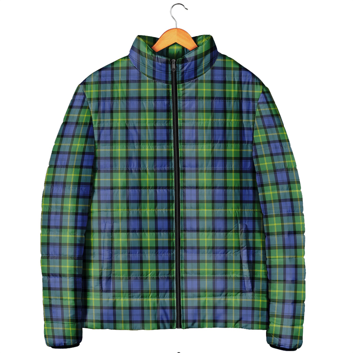 Gordon Old Ancient Tartan Padded Jacket Men's Padded Jacket - Tartan Vibes Clothing