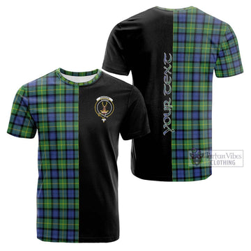 Gordon Old Ancient Tartan Cotton T-shirt with Family Crest and Half Of Me Style