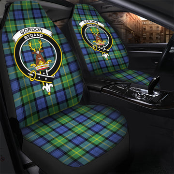 Gordon Old Ancient Tartan Car Seat Cover with Family Crest