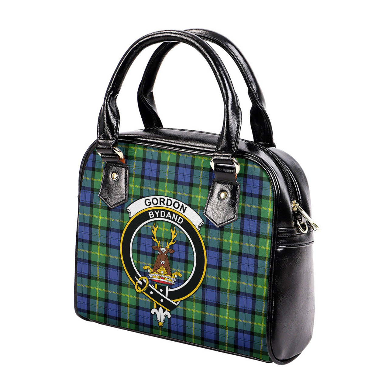 Gordon Old Ancient Tartan Shoulder Handbags with Family Crest - Tartanvibesclothing