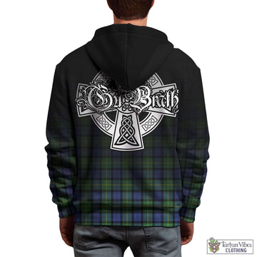 Gordon Old Ancient Tartan Hoodie Featuring Alba Gu Brath Family Crest Celtic Inspired