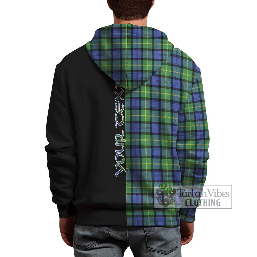 Gordon Old Ancient Tartan Hoodie with Family Crest and Half Of Me Style - Tartanvibesclothing Shop