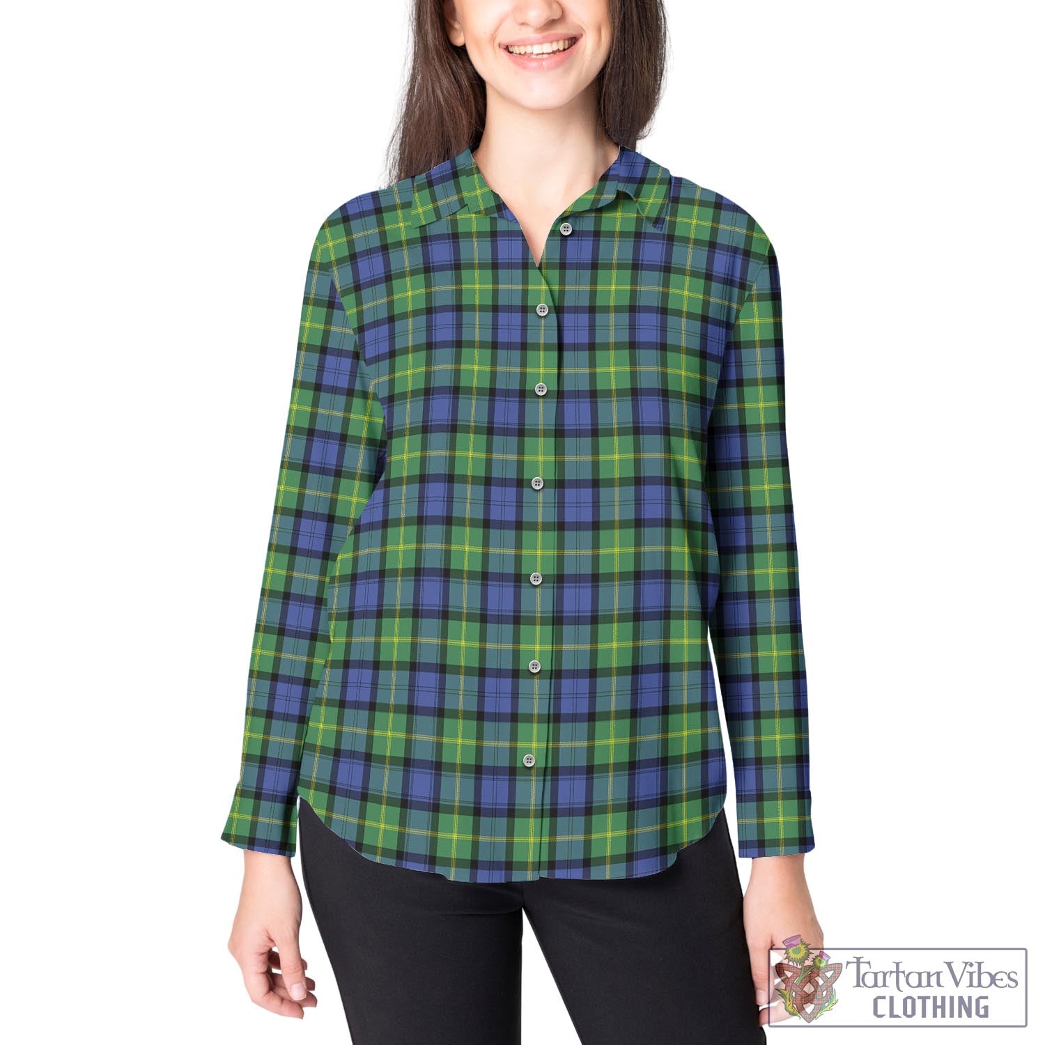 Gordon Old Ancient Tartan Womens Casual Shirt