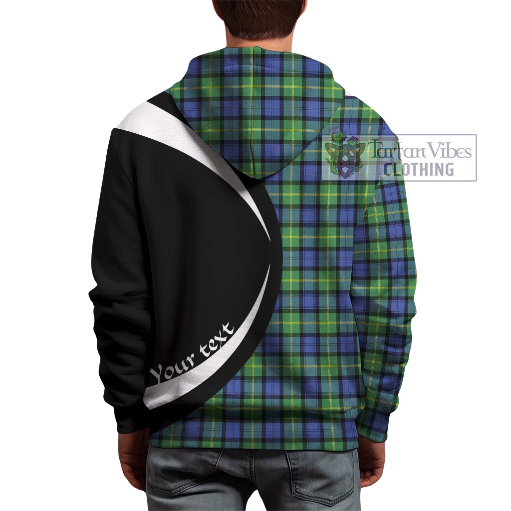 Tartan Vibes Clothing Gordon Old Ancient Tartan Hoodie with Family Crest Circle Style