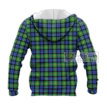 Gordon Old Ancient Tartan Knitted Hoodie with Family Crest DNA In Me Style