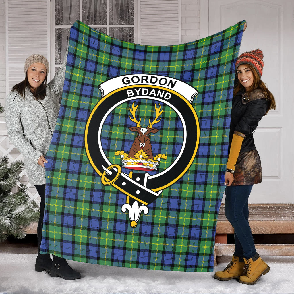 gordon-old-ancient-tartab-blanket-with-family-crest