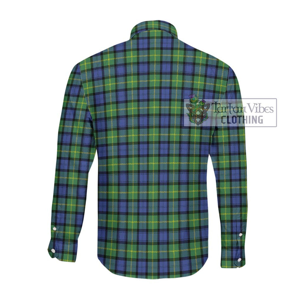 Gordon Old Ancient Tartan Long Sleeve Button Shirt with Family Crest DNA In Me Style - Tartanvibesclothing Shop