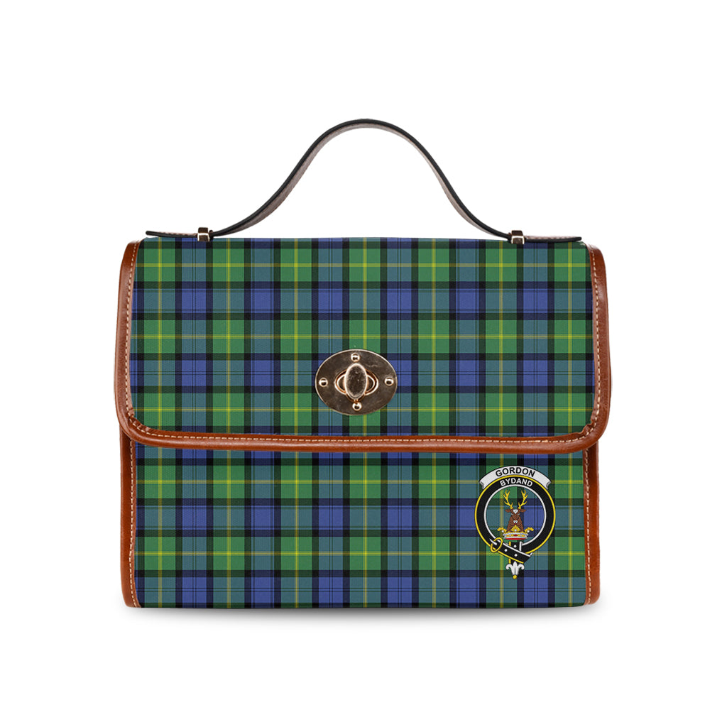 gordon-old-ancient-tartan-leather-strap-waterproof-canvas-bag-with-family-crest