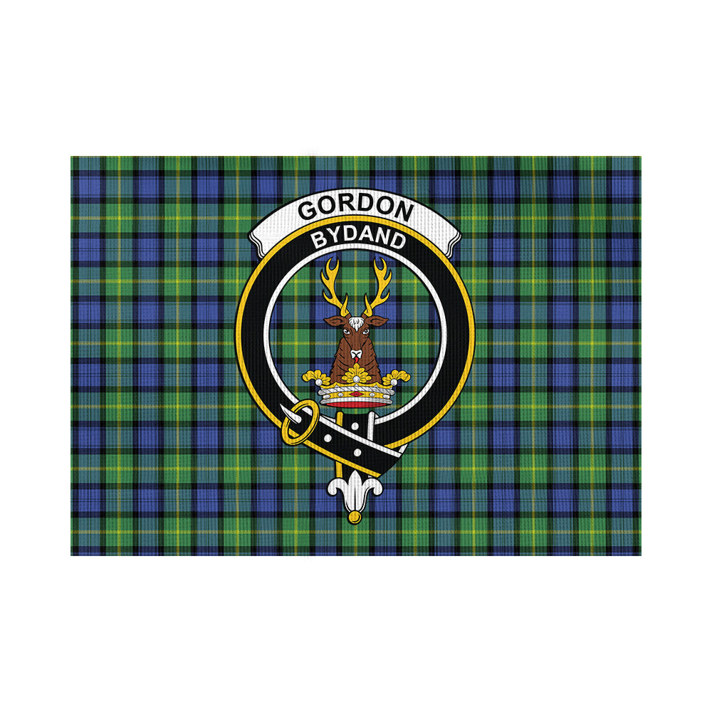 Gordon Old Ancient Tartan Flag with Family Crest - Tartan Vibes Clothing