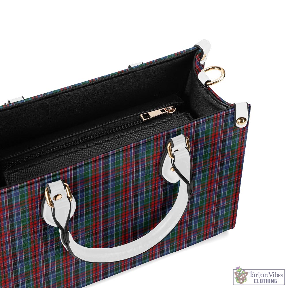 Tartan Vibes Clothing Gordon Red Tartan Luxury Leather Handbags