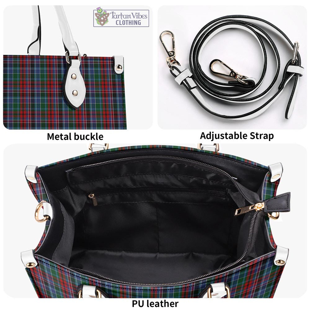 Tartan Vibes Clothing Gordon Red Tartan Luxury Leather Handbags