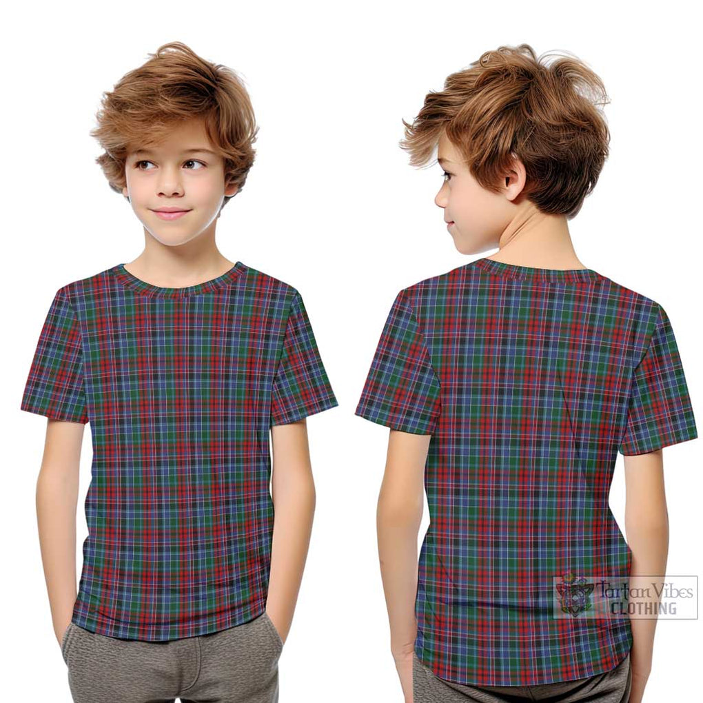 Gordon Red Tartan Kid T-Shirt Youth XL Size14 - Tartanvibesclothing Shop