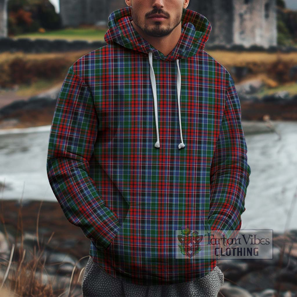 Gordon Red Tartan Cotton Hoodie Pullover Hoodie XS - Tartan Vibes Clothing