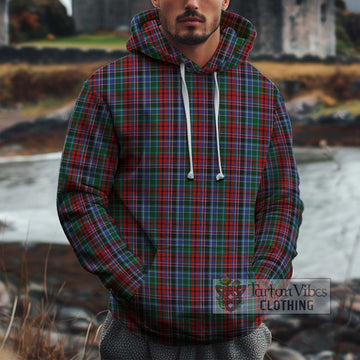 Gordon Red Tartan Cotton Hoodie