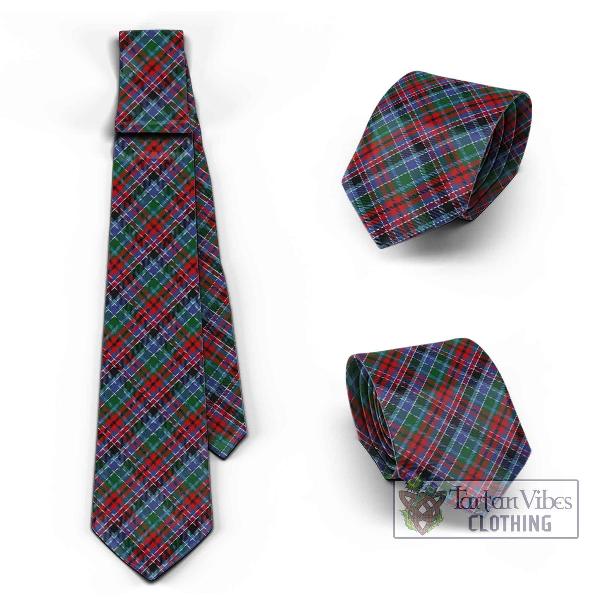 Tartan Vibes Clothing Gordon Red Tartan Classic Necktie Cross Style