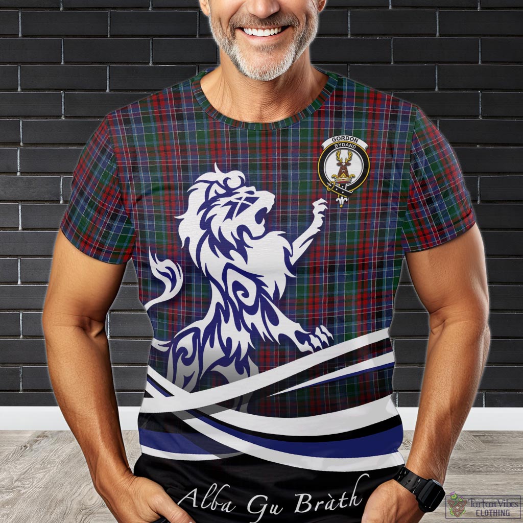 gordon-red-tartan-t-shirt-with-alba-gu-brath-regal-lion-emblem