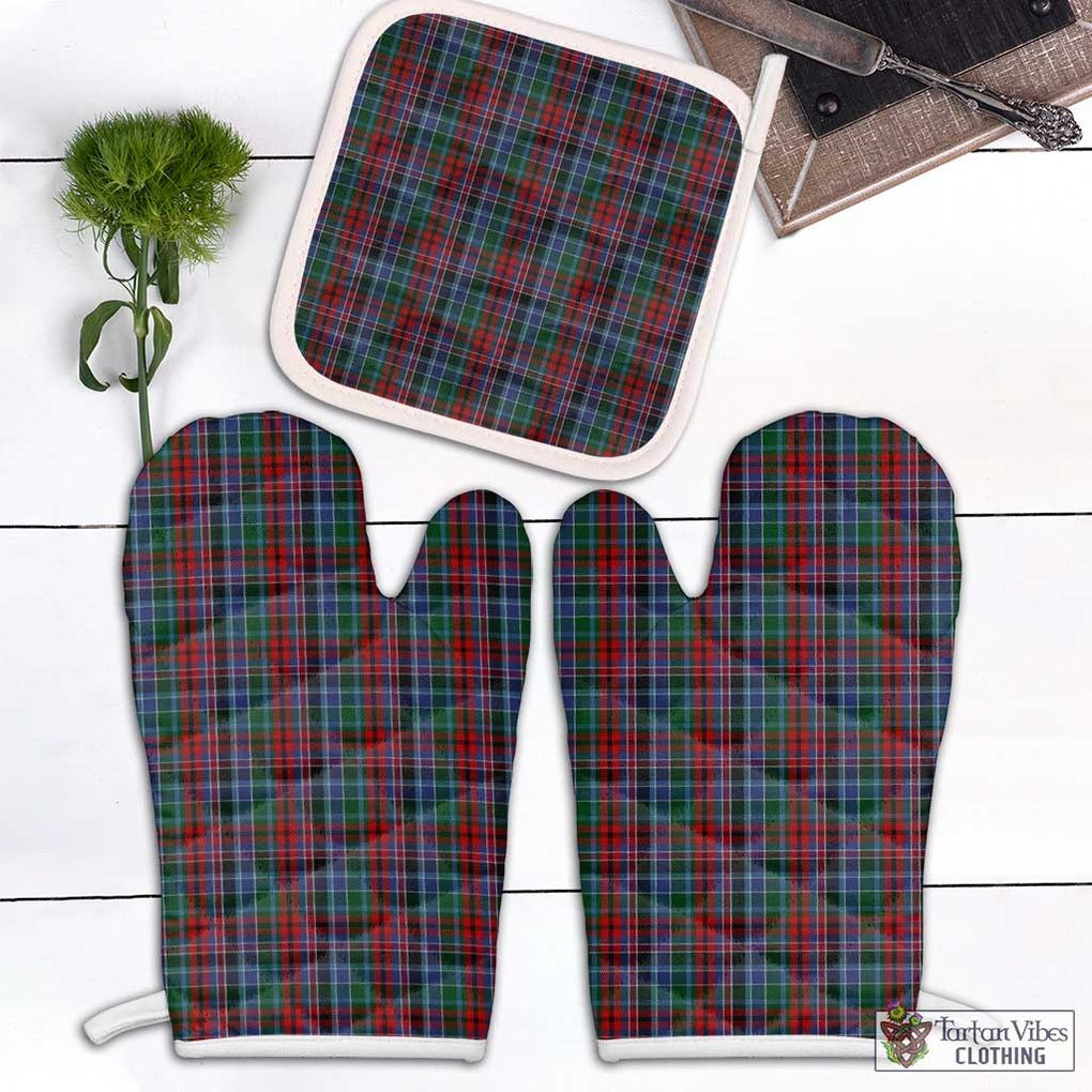 Gordon Red Tartan Combo Oven Mitt & Pot-Holder Combo 1 Oven Mitt & 1 Pot-Holder White - Tartan Vibes Clothing