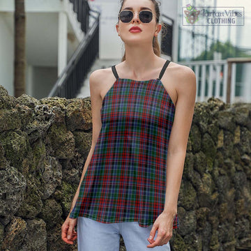 Gordon Red Tartan Loose Halter Neck Camisole