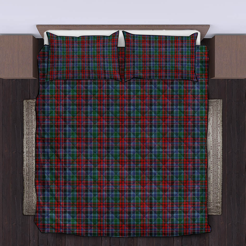 Gordon Red Tartan Quilt Bed Set King - Tartan Vibes Clothing