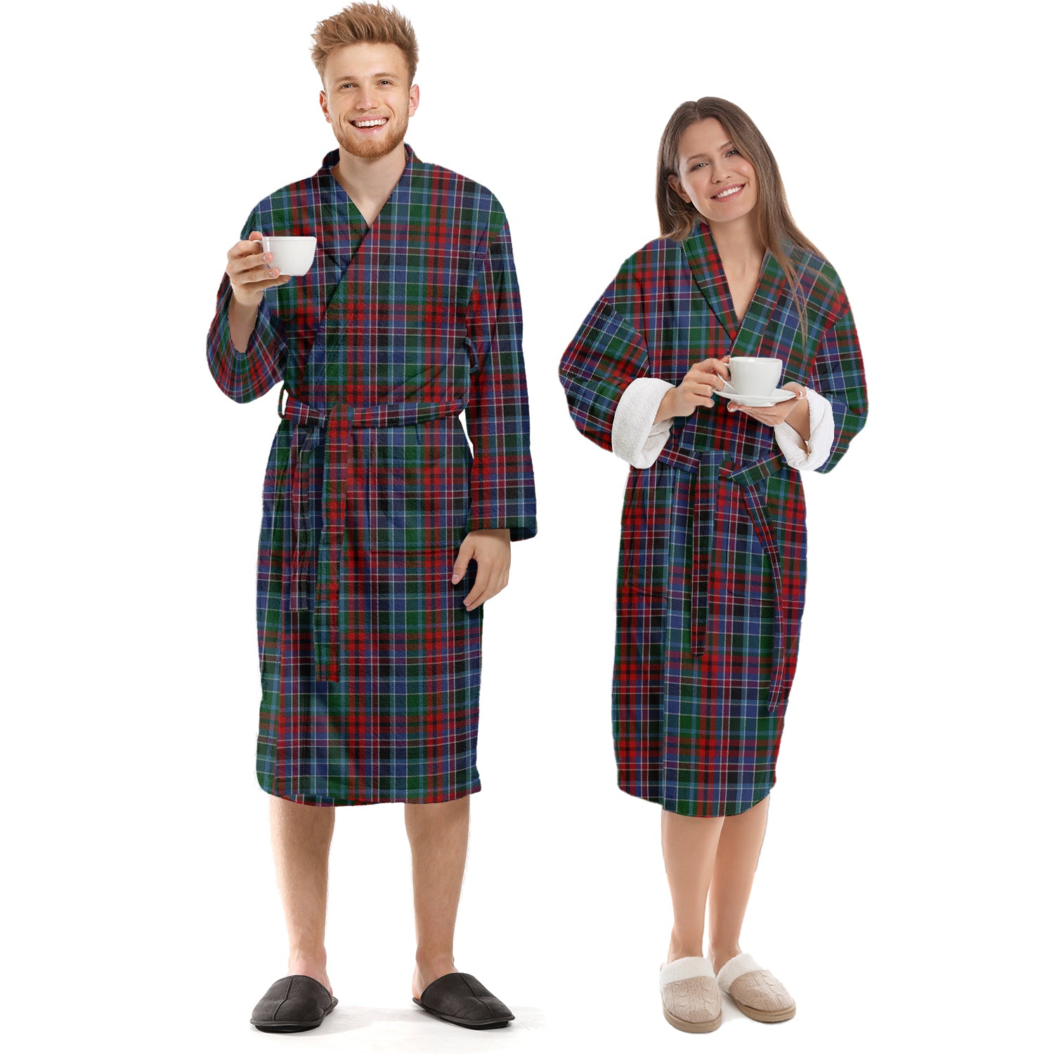 Gordon Red Tartan Bathrobe Unisex S - Tartan Vibes Clothing