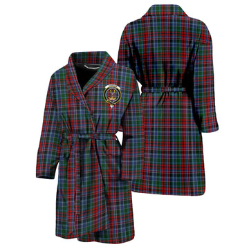 Gordon Red Tartan Bathrobe with Family Crest