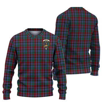 Gordon Red Tartan Ugly Sweater with Family Crest