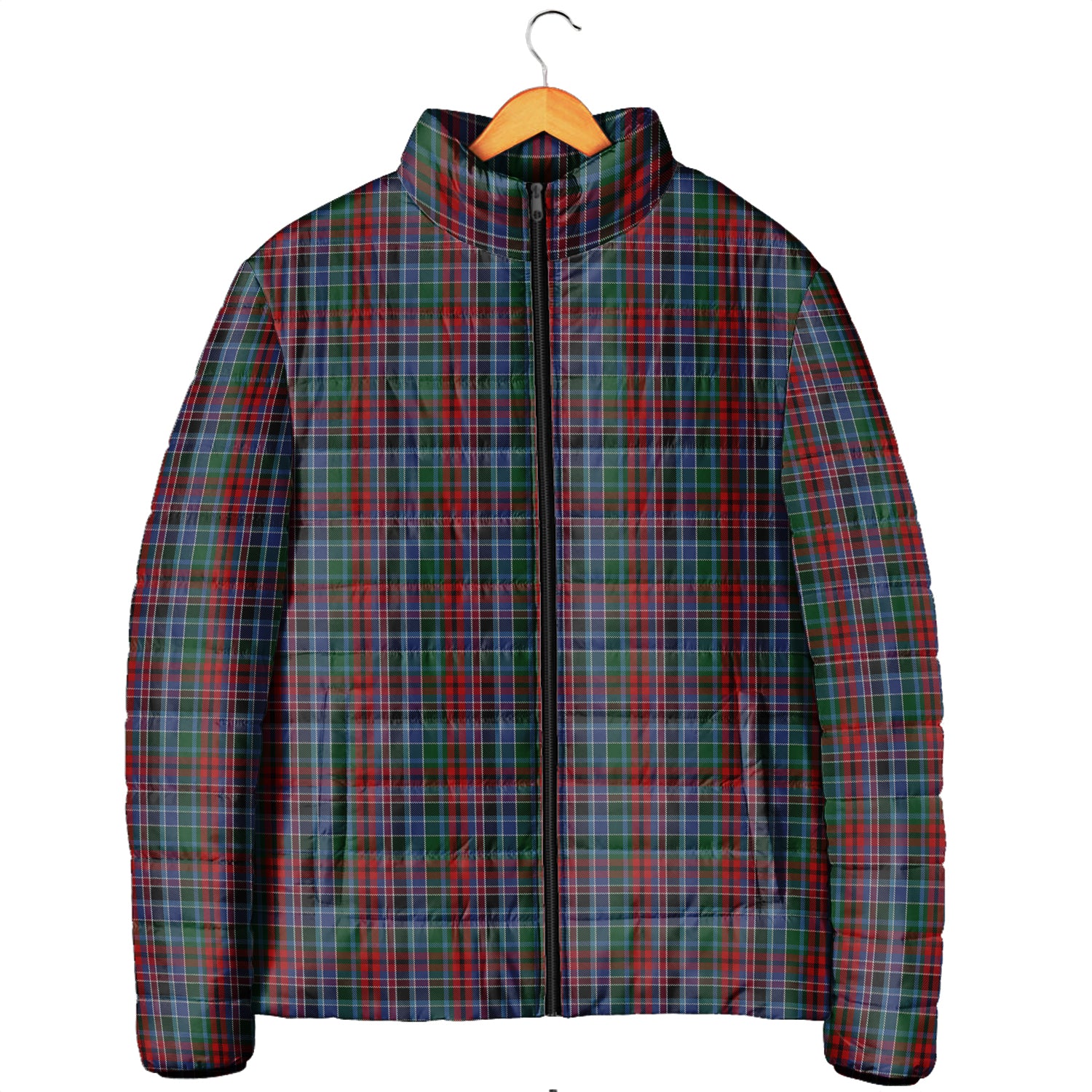 Gordon Red Tartan Padded Jacket Men's Padded Jacket - Tartan Vibes Clothing