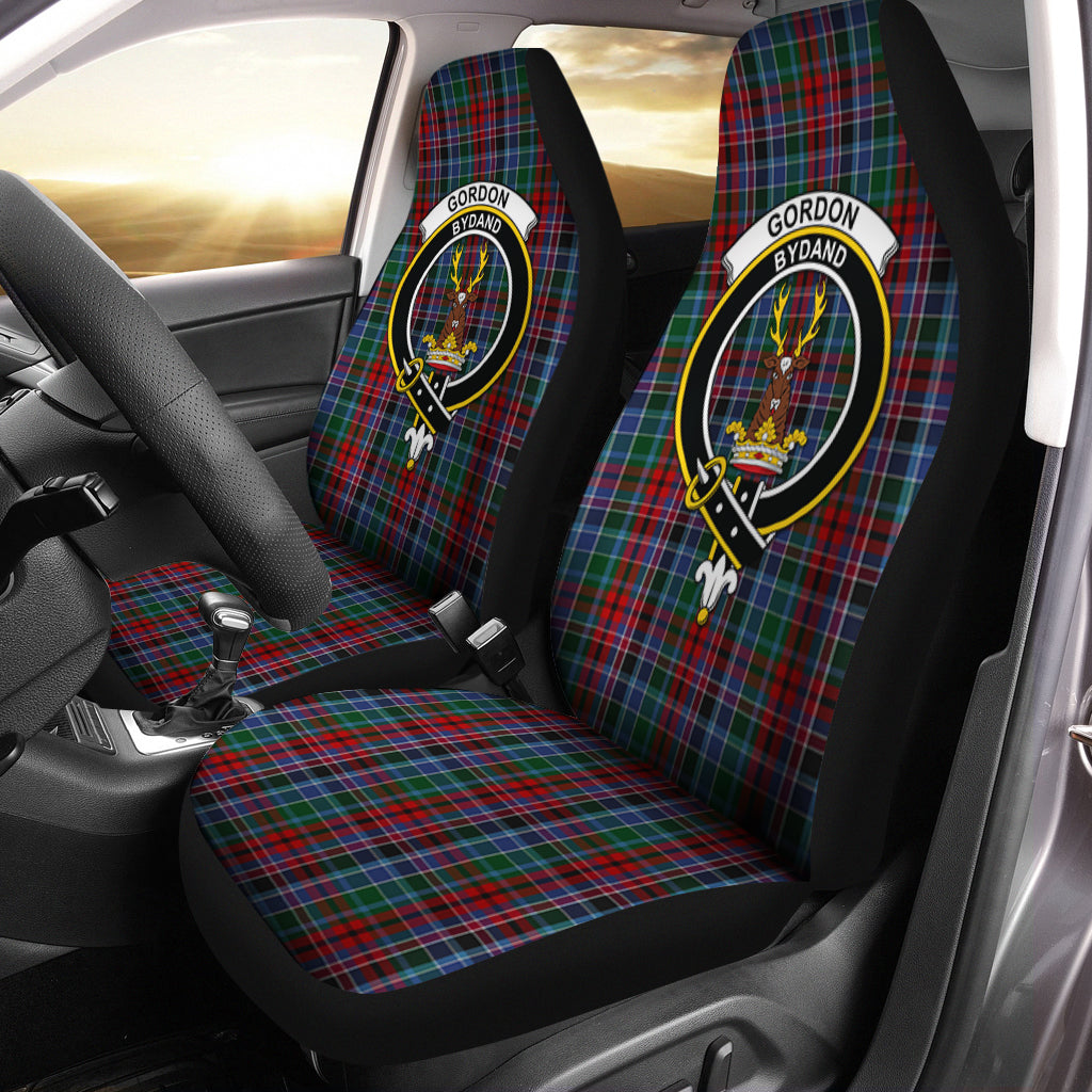 Gordon Red Tartan Car Seat Cover with Family Crest One Size - Tartanvibesclothing