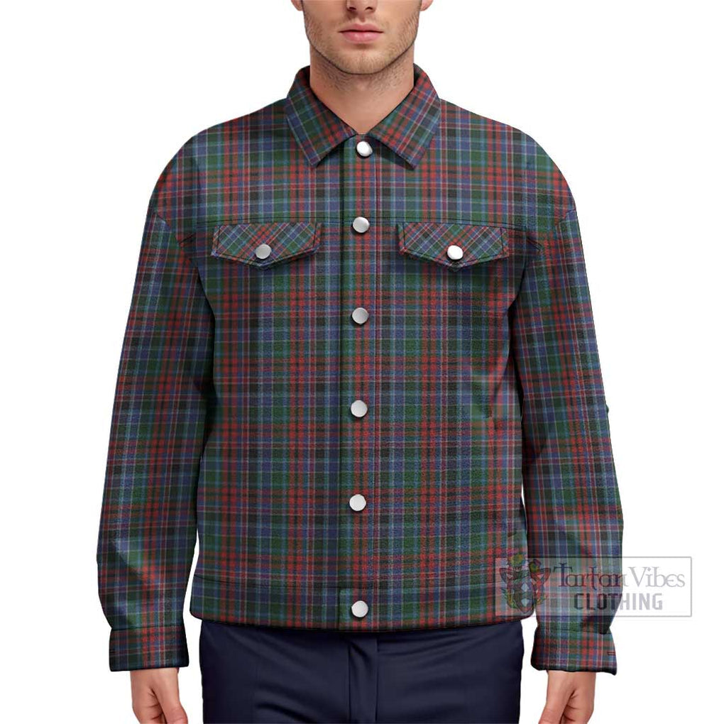 Gordon Red Tartan Unisex Lapel Cotton Jacket Unisex - Tartan Vibes Clothing