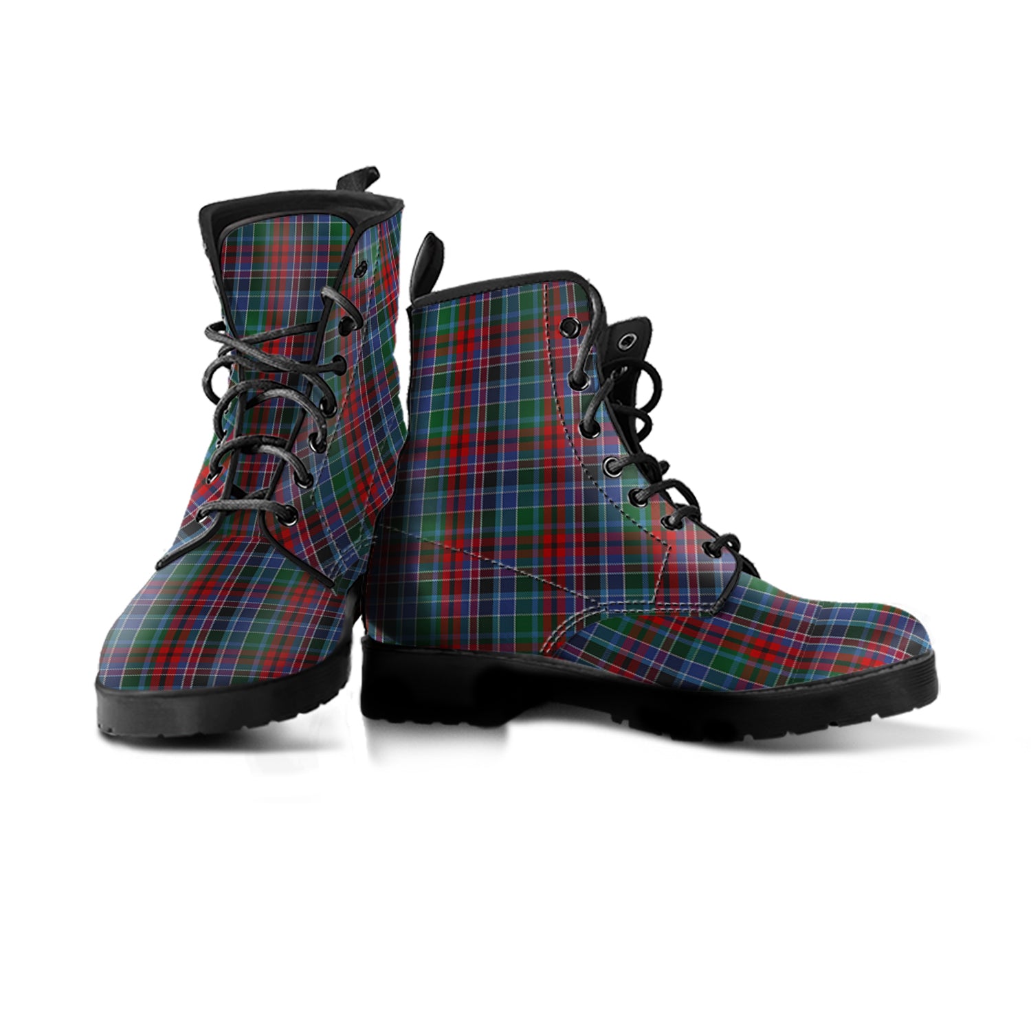 gordon-red-tartan-leather-boots