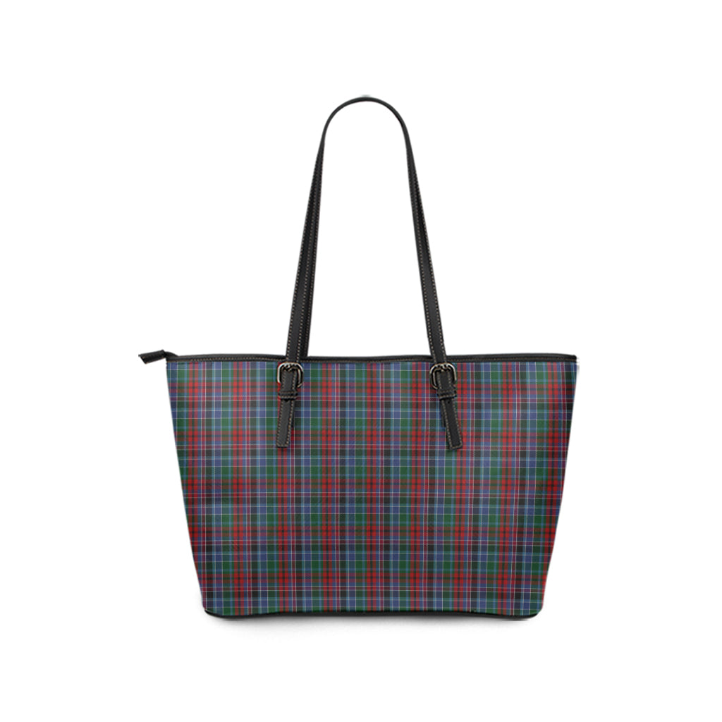 gordon-red-tartan-leather-tote-bag