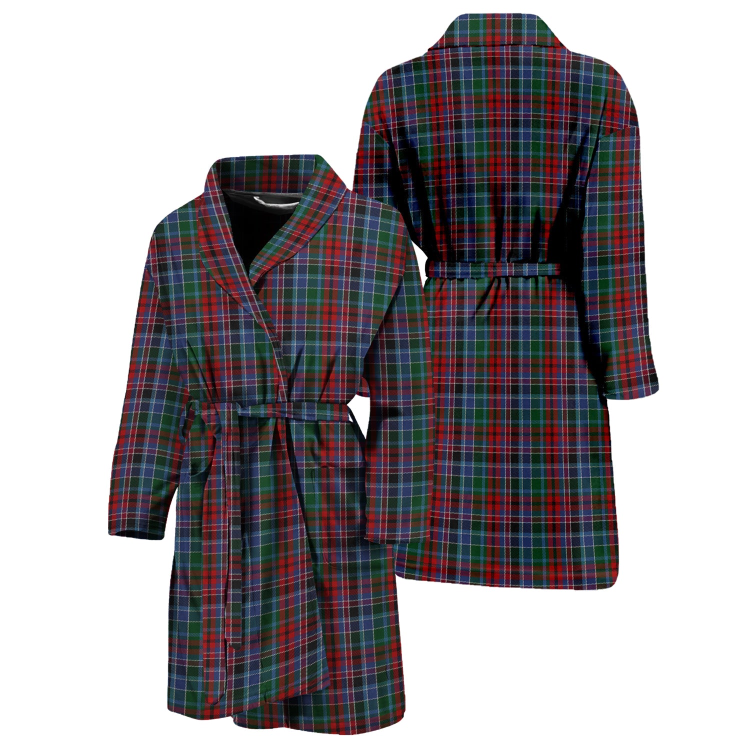 Gordon Red Tartan Bathrobe Unisex M - Tartan Vibes Clothing