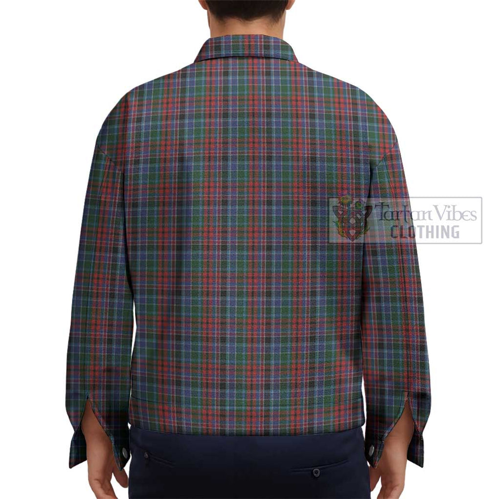 Gordon Red Tartan Unisex Lapel Cotton Jacket - Tartan Vibes Clothing