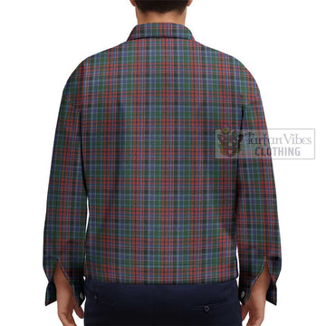 Gordon Red Tartan Unisex Lapel Cotton Jacket