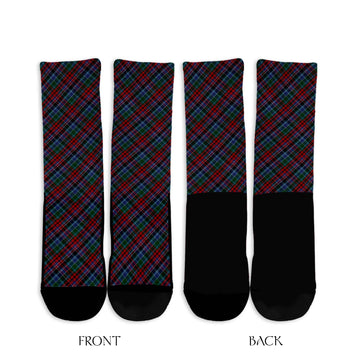 Gordon Red Tartan Crew Socks Cross Tartan Style